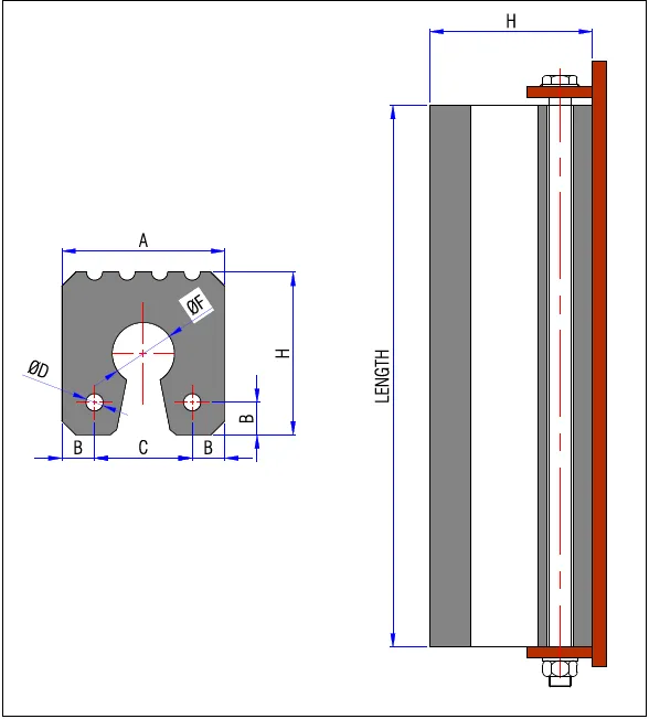 Structure of Keyhole Fender