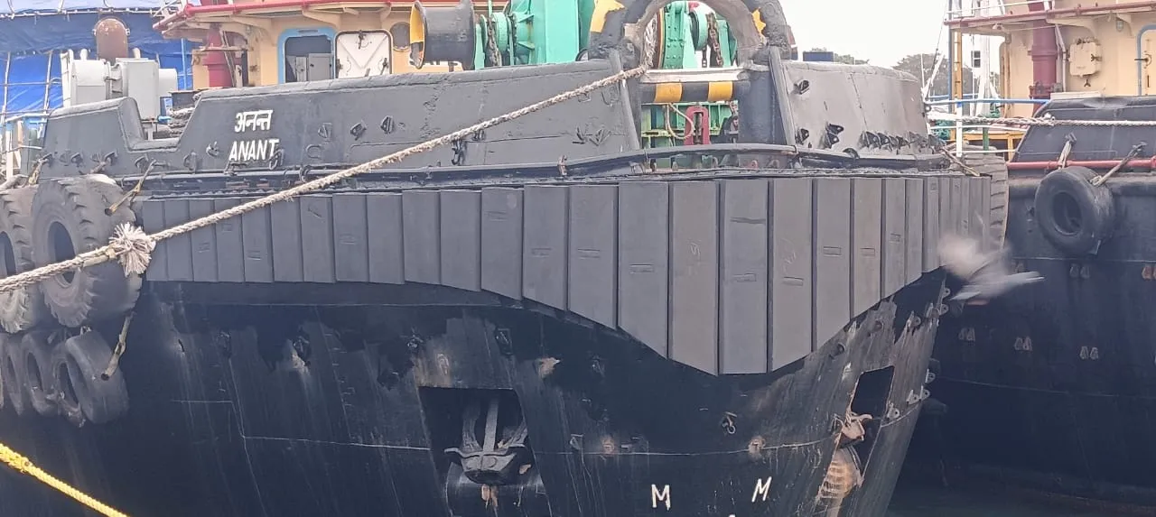jetty bollards at port terminal